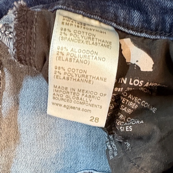 AG Adriano Goldschmied Indigo Straight Leg Jeans - Picture 4 of 7